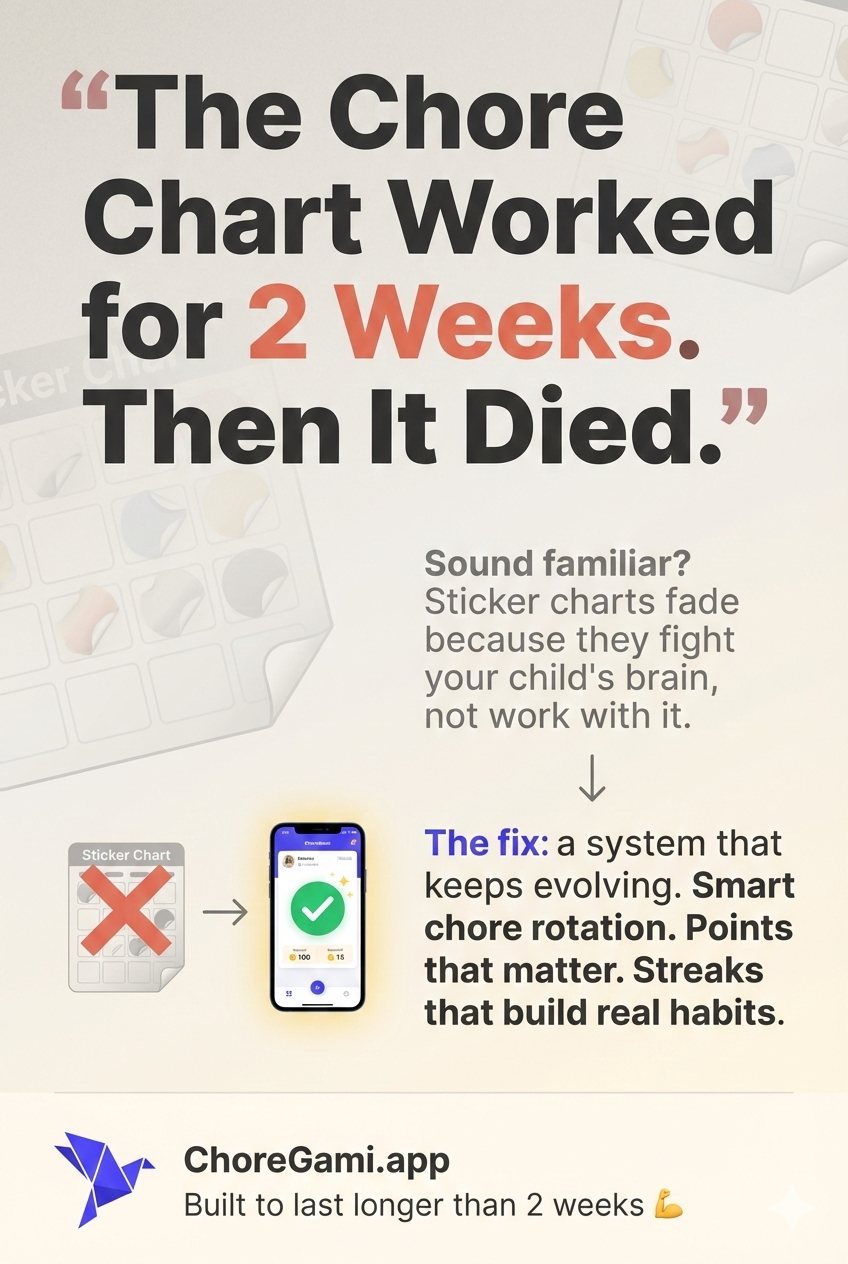 The Chore Chart Worked for 2 Weeks. Then It Died.
